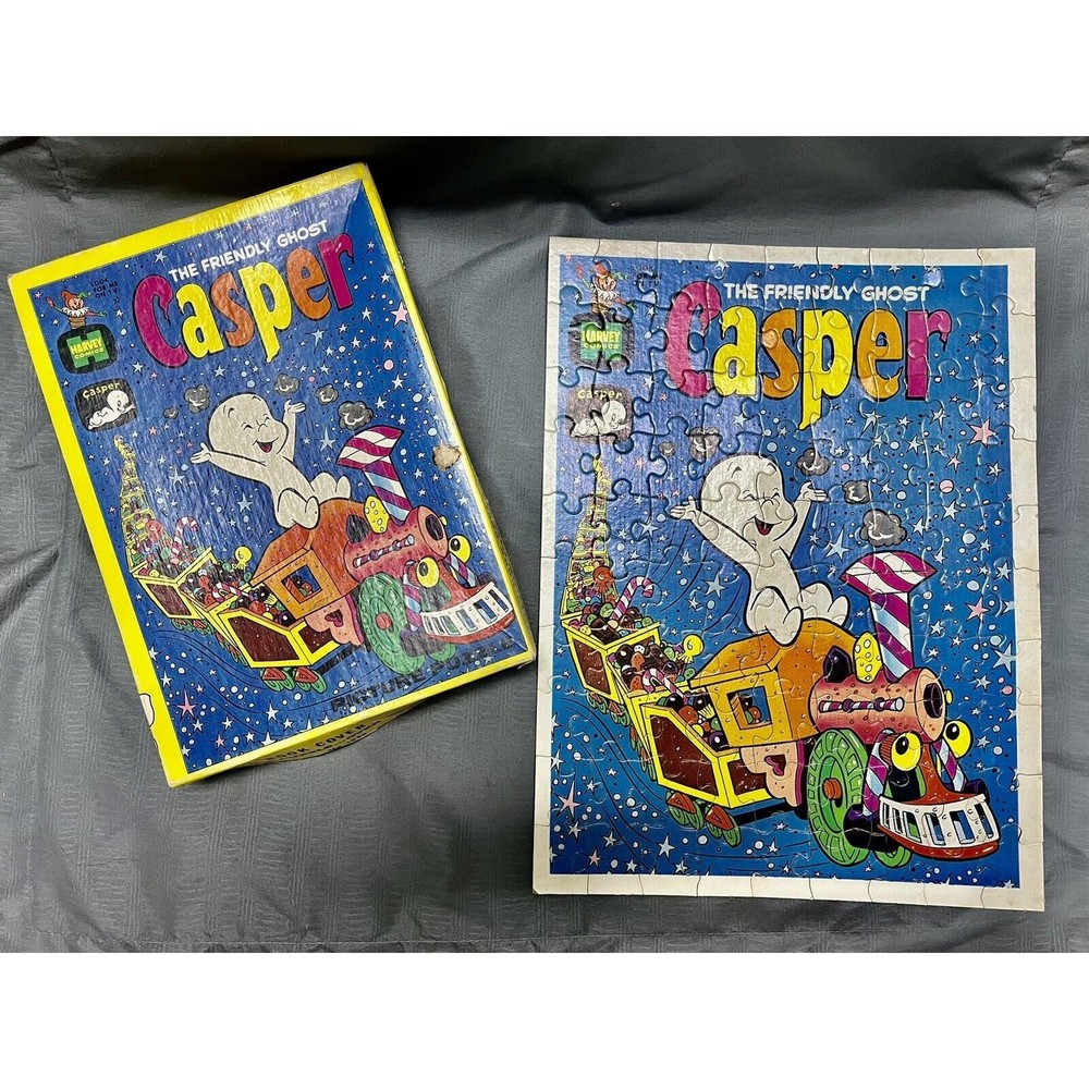 Complete 1970s Harvey Comics Casper The Friendly Ghost Comic Book Cover Puzzle